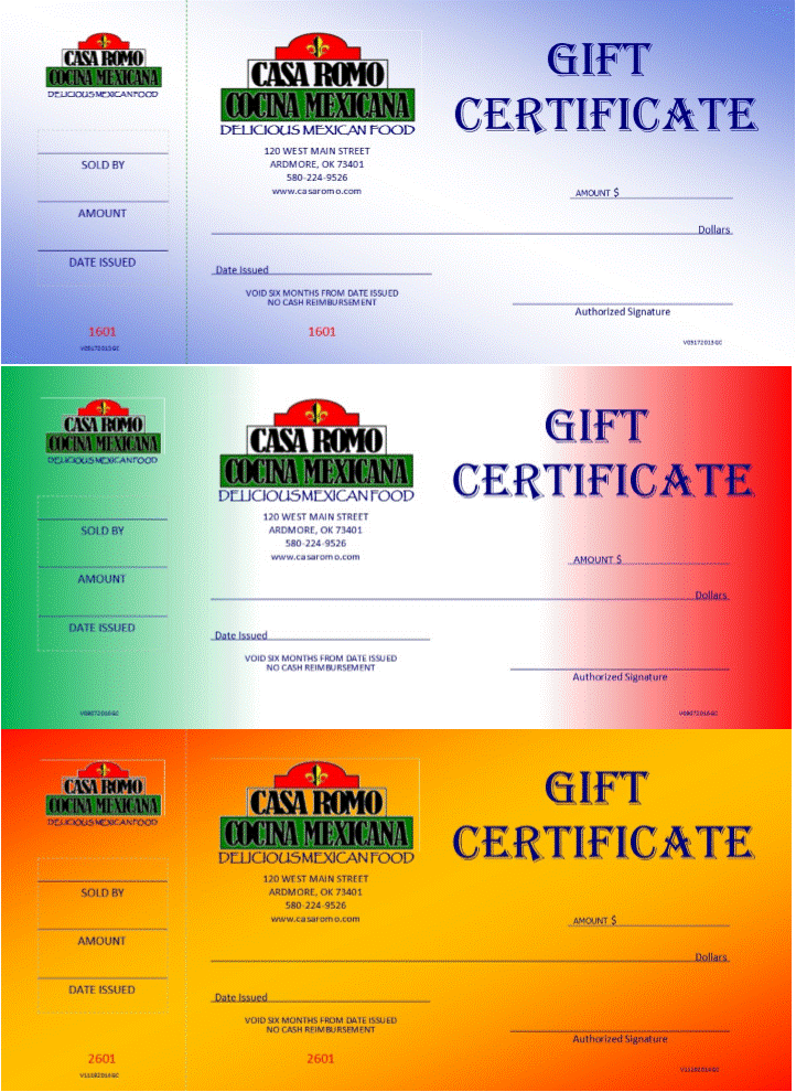 Gift cards